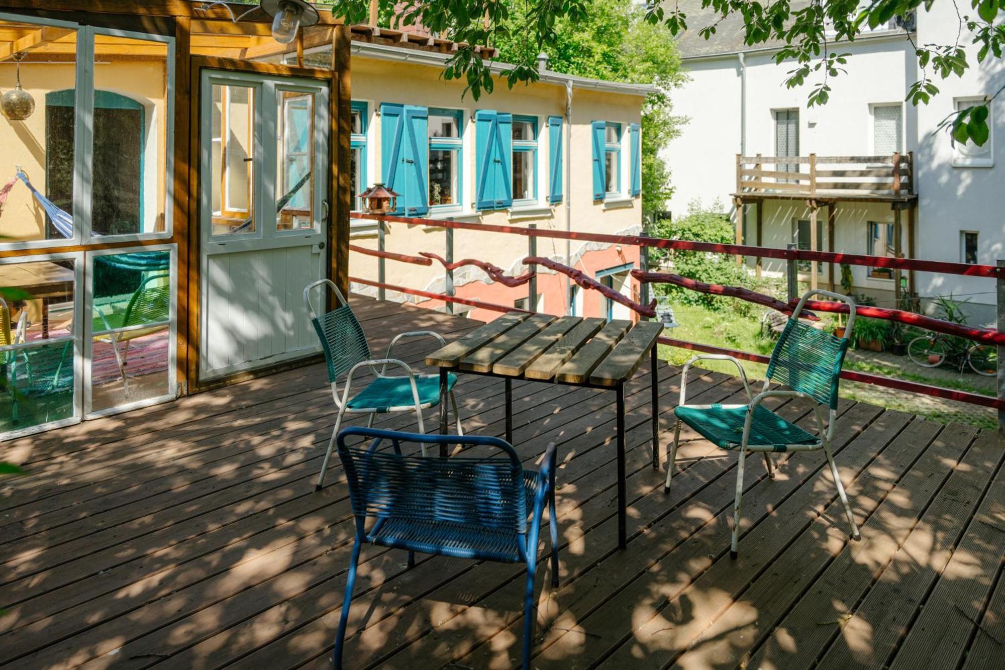 The Upholstery Tinyhouse Deluxe Eco Chalet Kreativ Citynah Chemnitz Bagian luar foto