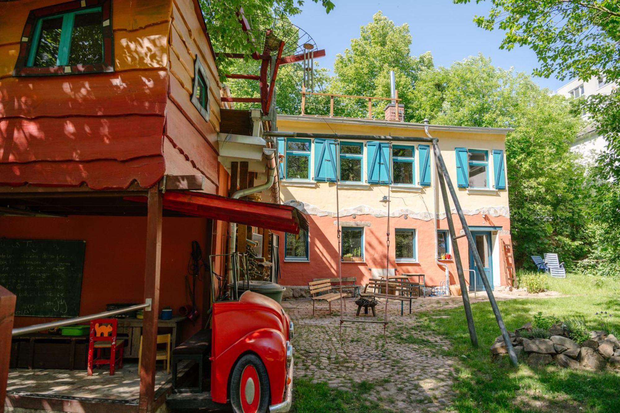 The Upholstery Tinyhouse Deluxe Eco Chalet Kreativ Citynah Chemnitz Bagian luar foto